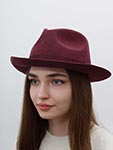 Шляпа CHRISTYS арт. CHEPSTOW cwf100011 (бордовый)